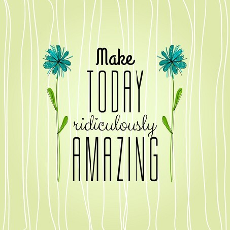 Vintage Typographic Background with Motivational Quotes in Retro Colors With Calligraphic Elements2